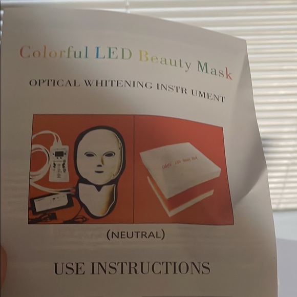 7 LED light face and neck Beauty mask use 15 min a day - Picture 2 of 2